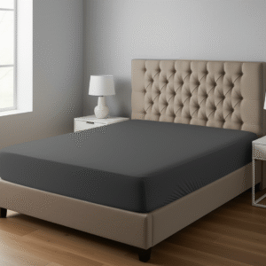 Jersey Fitted Bedsheet Dark Grey