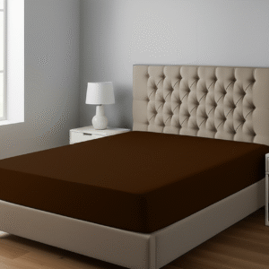 Jersey Fitted Bedsheet-Brown