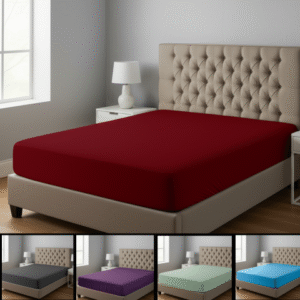 Jersey Fitted Bedsheet for Queen Size Mattress Assorted colors